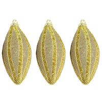 Christmas Gold Cone Ball Tree Decoration Set (3pcs) - Karout Online -Karout Online Shopping In lebanon - Karout Express Delivery