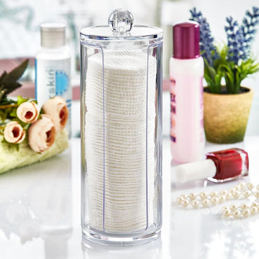Beehome Plexi Makeup Cotton Organizer - Karout Online -Karout Online Shopping In lebanon - Karout Express Delivery