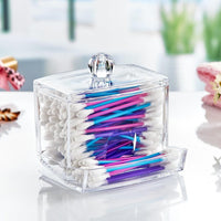 Beehome Plexi Cotton Buds Organizer - Karout Online -Karout Online Shopping In lebanon - Karout Express Delivery