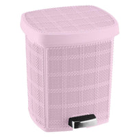 Beehome Jute Dustbin with Pedal 6L - Karout Online -Karout Online Shopping In lebanon - Karout Express Delivery