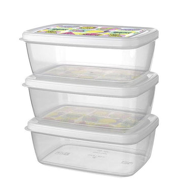 Titiz Plastik Aria Storage Box Set AP-9258/ 1200ml - 13oz x3 - Karout Online -Karout Online Shopping In lebanon - Karout Express Delivery