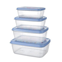 Titiz Plastik Aria Storage Box Set 400ml - 550ml - 850ml- 1200ml - Karout Online -Karout Online Shopping In lebanon - Karout Express Delivery