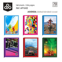 OPP Agenda Picture 70 gsm dated hard cover - 168 Sheets / 12.5 x 17 cm - Karout Online -Karout Online Shopping In lebanon - Karout Express Delivery