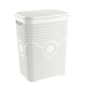 Asude Plastic Knit Laundry Basket - Karout Online -Karout Online Shopping In lebanon - Karout Express Delivery