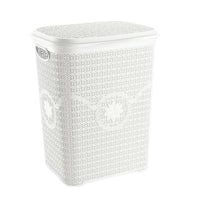 Asude Plastic Knit Laundry Basket - Karout Online -Karout Online Shopping In lebanon - Karout Express Delivery