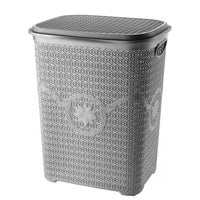 Asude Plastic Knit Laundry Basket - Karout Online -Karout Online Shopping In lebanon - Karout Express Delivery