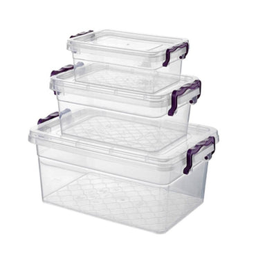 Asude Triple Storage Container Set Medium - Karout Online -Karout Online Shopping In lebanon - Karout Express Delivery