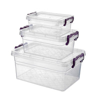 Asude Triple Storage Container Set Medium - Karout Online -Karout Online Shopping In lebanon - Karout Express Delivery