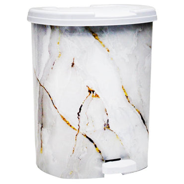 Asude Patterned Waste Bin With Pedal Medium 13 liters - Karout Online -Karout Online Shopping In lebanon - Karout Express Delivery