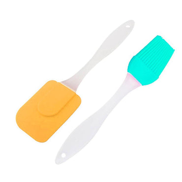 Silicone Spatula and Brush Set ( 2 Pcs) - Karout Online -Karout Online Shopping In lebanon - Karout Express Delivery
