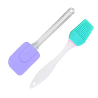 Silicone Spatula and Brush Set ( 2 Pcs) - Karout Online -Karout Online Shopping In lebanon - Karout Express Delivery