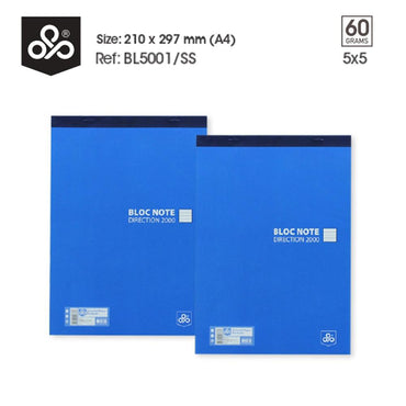 OPP BLOC 2000 5×5 50 Sheets 21 x 29.7 cm - Seyes - Karout Online -Karout Online Shopping In lebanon - Karout Express Delivery