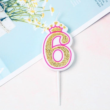 Birthday Glittered Number Candle / 22FK148