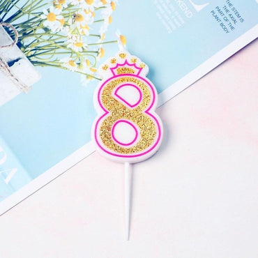 Birthday Glittered Number Candle / 22FK148