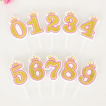 Birthday Glittered Number Candle / 22FK148