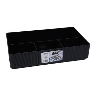 Lova Plastic Four Compartment Stackable Organizer - Karout Online -Karout Online Shopping In lebanon - Karout Express Delivery