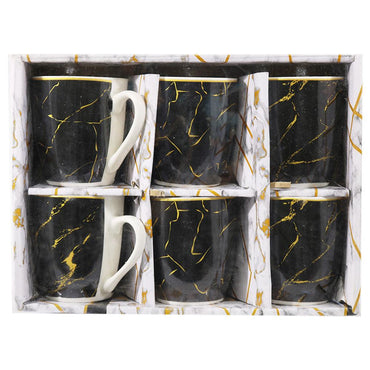 Set of Six Porcelain Mug - Karout Online -Karout Online Shopping In lebanon - Karout Express Delivery