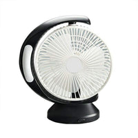 Shop Online Rechargeable Portable Table Fan 3 Speeds with Led Light / QG-5590 - Karout Online Shopping In lebanon