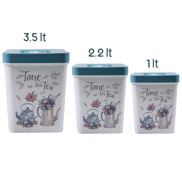 Kitchen Plastic Vintage Storage Set ( 3 Pcs) - Karout Online -Karout Online Shopping In lebanon - Karout Express Delivery
