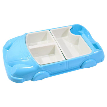 8 Compartment Car Food Plate with Bowl - Karout Online -Karout Online Shopping In lebanon - Karout Express Delivery