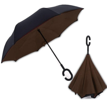 Reverse Umbrella Folding Double Layer Inverted C Hand Holder Stand / 010 - Karout Online -Karout Online Shopping In lebanon - Karout Express Delivery