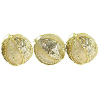 Christmas Gold Balls Set Of 3 Pcs