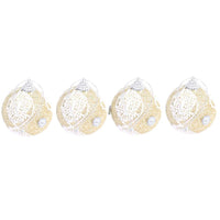 Christmas Gold Balls 6 cm Tree Decoration Set (4 Pcs) - Karout Online -Karout Online Shopping In lebanon - Karout Express Delivery