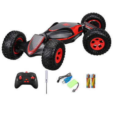 2.4G 4WD Double-sided RC Drift Stunt Car Crawler w/ 500mah Battery.