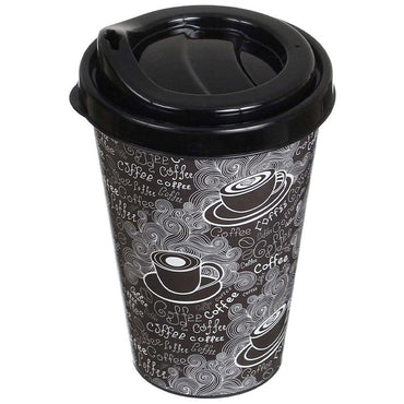 Titiz Plastic Coffee Printed Coffee Cup, 400 ml - Karout Online -Karout Online Shopping In lebanon - Karout Express Delivery
