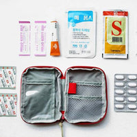 **(NET)**Mini Portable Medicine Bag First Aid Kit Medical Emergency Kits Organizer
