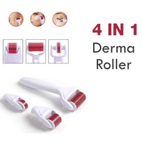 4 In 1 Derma Roller Set 0.5mm 1.0mm 1.5mm Titanium Micro Needles - Karout Online -Karout Online Shopping In lebanon - Karout Express Delivery