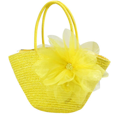 Beach Bag With A Flower Summer