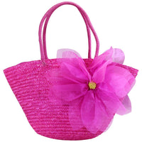 Beach Bag With A Flower Summer