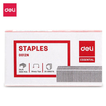Deli Staples 24/6 1000 pcs / 0012N - Karout Online -Karout Online Shopping In lebanon - Karout Express Delivery