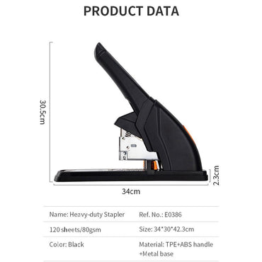 Deli E0386 Effortless Heavy-duty Stapler 120 sheets - Karout Online -Karout Online Shopping In lebanon - Karout Express Delivery