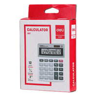 Deli E1217 Calculator Plastic-12 digits - Karout Online -Karout Online Shopping In lebanon - Karout Express Delivery