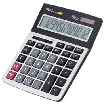 Deli Calculator 12-Digit Metal E1672 - Karout Online -Karout Online Shopping In lebanon - Karout Express Delivery