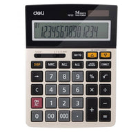 Deli Calculator 14-Digit Metal E1672C - Karout Online -Karout Online Shopping In lebanon - Karout Express Delivery