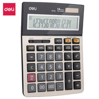 Deli Calculator 14-Digit Metal E1672C - Karout Online -Karout Online Shopping In lebanon - Karout Express Delivery