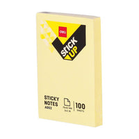 Deli A00253 STICKY NOTES 76×51 MM 100 SHEETS YELLOW - Karout Online -Karout Online Shopping In lebanon - Karout Express Delivery