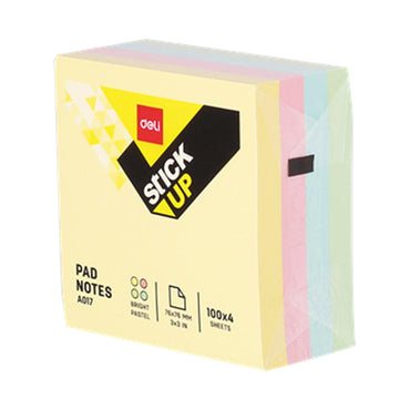 Deli A01703 Sticky Notes 400 sheets 4 Color - Karout Online -Karout Online Shopping In lebanon - Karout Express Delivery