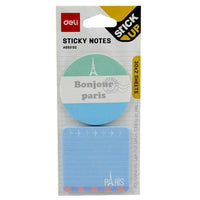 Deli A55302 Strong Adhesive Sticky Notes Fashion Design 30x2 Sheets - Karout Online -Karout Online Shopping In lebanon - Karout Express Delivery