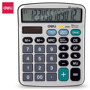DELI EM19810 CALCULATOR 12-DIGIT METAL - Karout Online -Karout Online Shopping In lebanon - Karout Express Delivery
