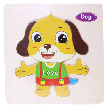 Wood Puzzle Dog Toys & Baby