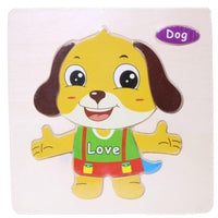 Wood Puzzle Dog Toys & Baby