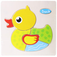 Wood Puzzle Duck Toys & Baby