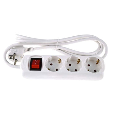 Electric Extension Cable 3 sockets with switch (130 cm) - Karout Online -Karout Online Shopping In lebanon - Karout Express Delivery
