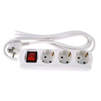 Electric Extension Cable 3 sockets with switch (130 cm) - Karout Online -Karout Online Shopping In lebanon - Karout Express Delivery