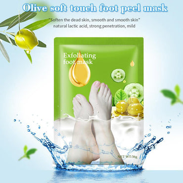 Efero Olive Exfoliating Foot Mask Peel Socks 36g - Karout Online -Karout Online Shopping In lebanon - Karout Express Delivery