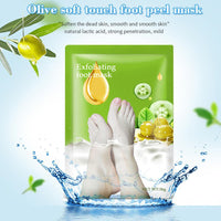 Efero Olive Exfoliating Foot Mask Peel Socks 36g - Karout Online -Karout Online Shopping In lebanon - Karout Express Delivery
